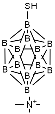 TrimethylammoniummercaptododecaboratenaturalBabundance,Me3NH-BSH Struktur