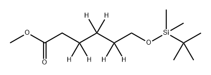 Hexanoic-3,3,4,4,5,5-d6 acid, 6-[[(1,1-dimethylethyl)dimethylsilyl]oxy]-, methyl ester