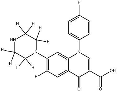 沙拉沙星-D8盐酸盐, 1352879-52-7, 结构式