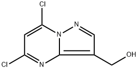 {5,7-dichloropyrazolo[1,5-a]pyrimidin-3-yl}methanol 化学構造式
