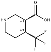 4-(trifluoromethyl)piperidine-3-carboxylic acid 结构式