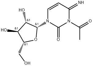 2(1H)-Pyrimidinone, 3-acetyl-1-β-D-arabinofuranosyl-3,4-dihydro-4-imino- Structure