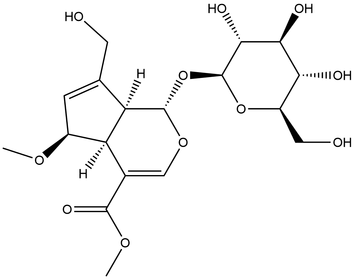 6α-Methoxygeniposide 化学構造式