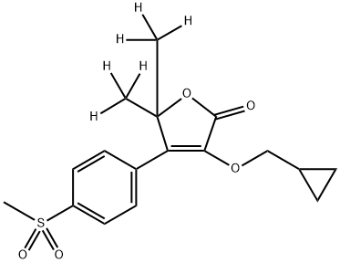 非罗考昔-D6 结构式