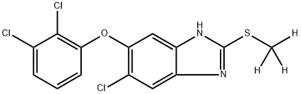 Triclabendazole-D3 Struktur