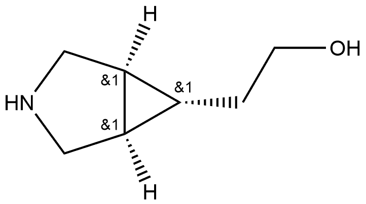 3-Azabicyclo[3.1.0]hexane-6-ethanol, (1α,5α,6-exo,6α)- 化学構造式