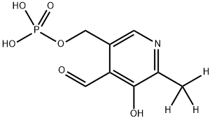 PYRIDOXAL PHOSPHATE (MIX OF 5-,3-ISOMERS) (METHYL-D3, 97%) CHEMICAL PURITY 97% Structure