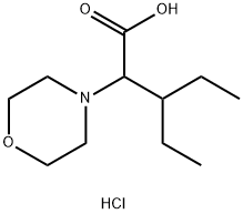 3-ethyl-2-(morpholin-4-yl)pentanoic acid hydrochloride Structure
