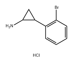 2-(2-Bromophenyl)cyclopropan-1-amine hydrochloride Struktur