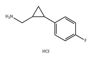 (2-(4-氟苯基)环丙基)甲胺盐酸盐, 1354954-53-2, 结构式