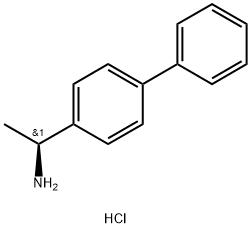 (1S)-1-(1,1'-BIPHENYL-4-YL)ETHANAMINE HCL Structure