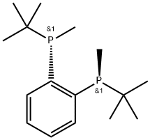 (S,S)-(-)-1,2-Bis(t-butylMethylphosphino)benzene (S,S)-BenzP* 化学構造式