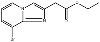 ethyl 2-(8-bromoimidazo[1,2-a]pyridin-2-yl)acetate 化学構造式