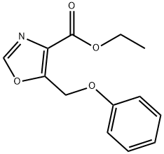 ethyl 5-(phenoxymethyl)oxazole-4-carboxylate 化学構造式