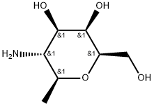 L-glycero-L-galacto-Heptitol, 5-amino-2,6-anhydro-5,7-dideoxy- Structure