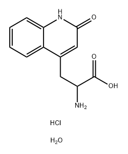 4-Quinolinepropanoic acid, α-amino-1,2-dihydro-2-oxo-, hydrochloride, hydrate		|4-Quinolinepropanoic acid, α-amino-1,2-dihydro-2-oxo-, hydrochloride, hydrate		