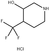 3-Piperidinol, 4-(trifluoromethyl)-, hydrochloride (1:1) Struktur