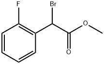 Benzeneacetic acid, a-bromo-2-fluoro-, methyl ester, (±)- Struktur