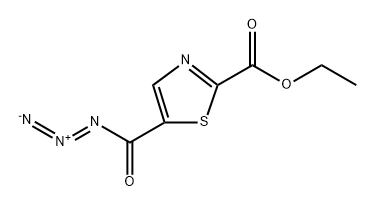 2-Thiazolecarboxylic acid, 5-(azidocarbonyl)-, ethyl ester Structure