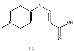 5-Methyl-4,5,6,7-Tetrahydro-1H-Pyrazolo[4,3-C]Pyridine-3-Carboxylic Acid Hydrochloride(WX614232) Structure