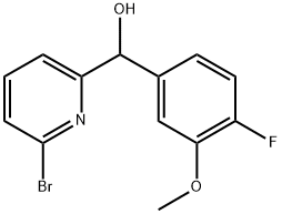 1357564-25-0 2-Pyridinemethanol, 6-bromo-α-(4-fluoro-3-methoxyphenyl)-