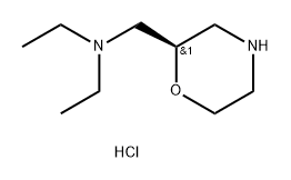 2-Morpholinemethanamine, N,N-diethyl-,dihydrochloride,(2R)- Structure