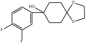 8-(3,4-difluorophenyl)-1,4-dioxaspiro[4.5]decan-8-ol Structure