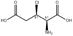 L-Glutamic acid, 3-chloro-, threo- (9CI) 化学構造式