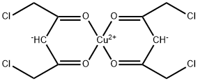Copper, bis(1,5-dichloro-2,4-pentanedionato-κO2,κO4)- Struktur