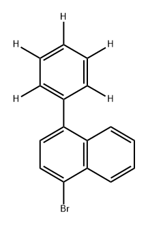 Naphthalene, 1-bromo-4-(phenyl-2,3,4,5,6-d5)- Structure