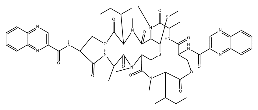 醌霉素 B, 13602-52-3, 结构式