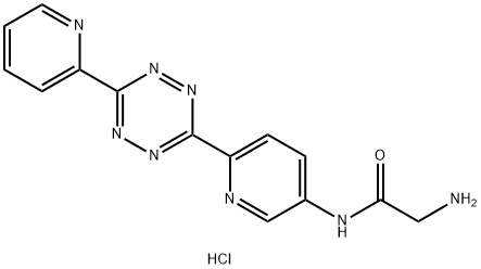 NH2CH2CONH-PY2-TETRAZINE HCL SALT, 1360467-41-9, 结构式