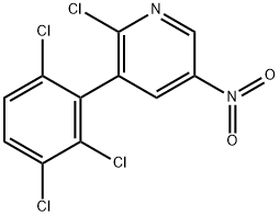 2-chloro-5-nitro-3-(2,3,6-trichlorophenyl)pyridine Structure