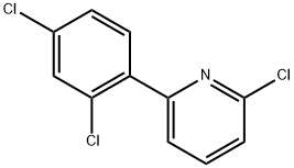 2-Chloro-6-(2,4-dichlorophenyl)pyridine Struktur