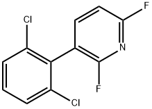 3-(2,6-Dichlorophenyl)-2,6-difluoropyridine 结构式