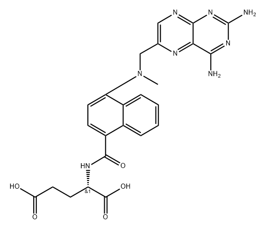 L-Glutamic acid, N-[[4-[[(2,4-diamino-6-pteridinyl)methyl]methylamino]-1-naphthalenyl]carbonyl]-|化合物 T33741