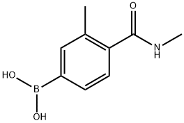 (3-methyl-4-(methylcarbamoyl)phenyl)boronic acid Structure