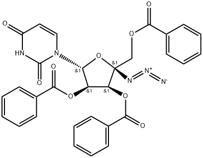 (2R,3S,4R,5R)-2-叠氮基-2 - ((苯甲酰氧基)甲基)-5-(2,4-二氧代-3,4 结构式