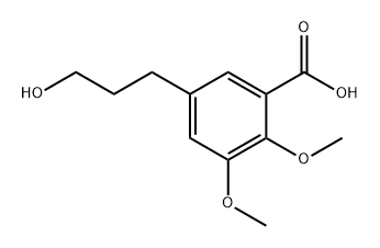 5-(3-hydroxypropyl)-2,3-dimethoxybenzoic?acid Structure