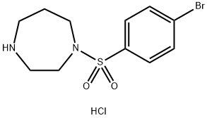 1-((4-溴苯基)磺酰基)-1,4-二氮杂盐酸盐,1365836-51-6,结构式