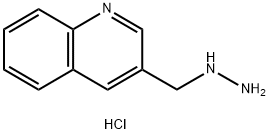 3-(hydrazinylmethyl)quinoline dihydrochloride Struktur