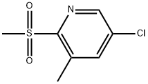 5-Chloro-3-methyl-2-(methylsulfonyl)pyridine,1366181-78-3,结构式