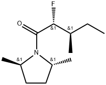 Pyrrolidine, 1-(2-fluoro-3-methyl-1-oxopentyl)-2,5-dimethyl-, [2R-[1(2R*,3R*),2alpha,5beta]]- (9CI)|