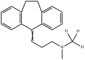 1-Propanamine, 3-(10,11-dihydro-5H-dibenzo[a,d]cyclohepten-5-ylidene)-N-methyl-N-(methyl-d3)- (9CI) 结构式