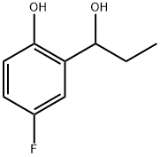 4-fluoro-2-(1-hydroxypropyl)phenol Struktur