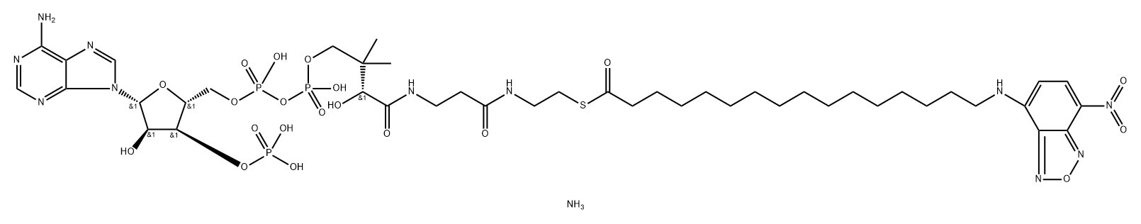16-NBD-十六酰辅酶A,1367862-09-6,结构式