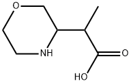 3-Morpholineacetic acid, α-methyl- Struktur