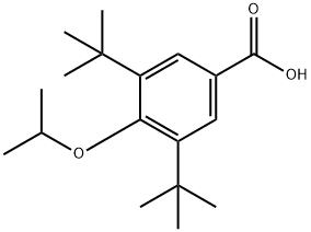 3,5-di-tert-butyl-4-isopropoxybenzoic acid Structure