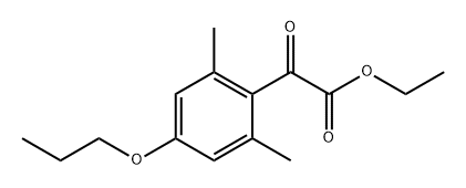 ethyl 2-(2,6-dimethyl-4-propoxyphenyl)-2-oxoacetate 化学構造式