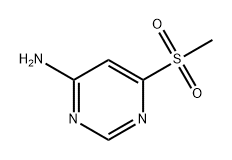 6-(甲基磺酰基)嘧啶-4-胺, 1368375-09-0, 结构式